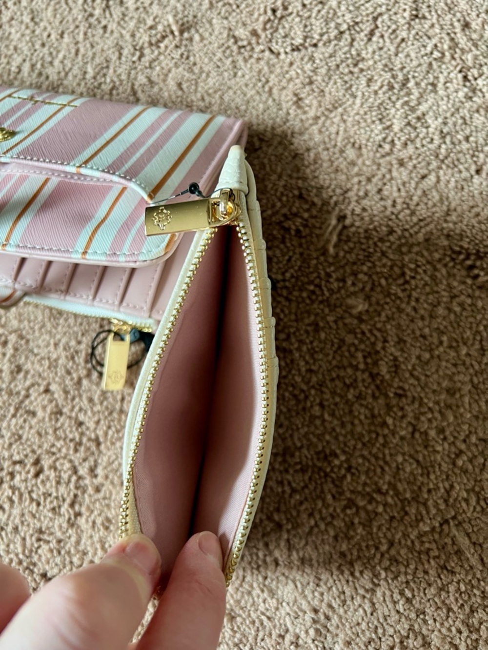 nanette lepore Pink Stripe Wallet with Card Holder - Picture 10 of 15